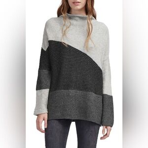 French Connection Two-Tone Cowl Neck Sweater